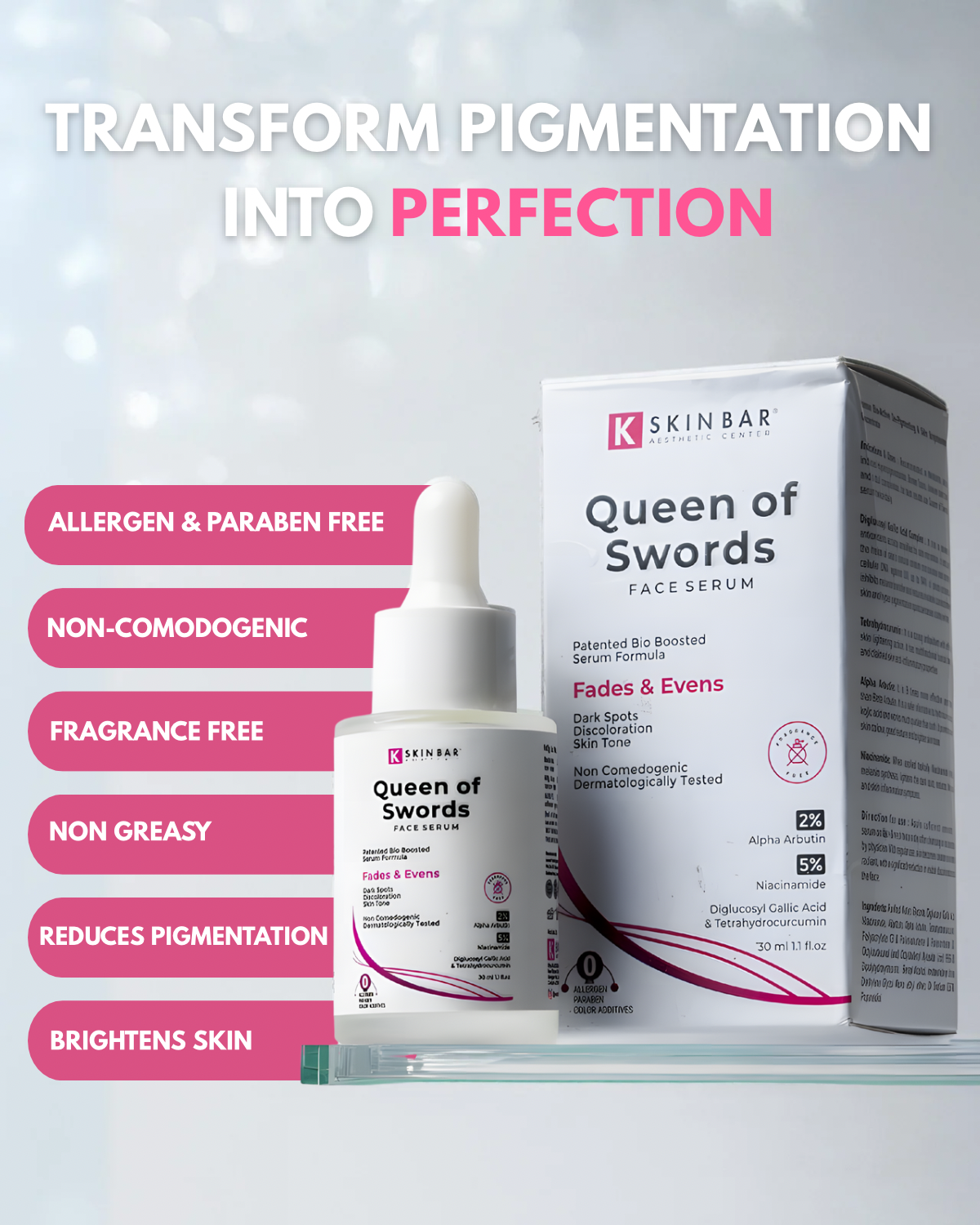 Queen of Swords – Potent Serum for Hyperpigmentation & Radiance